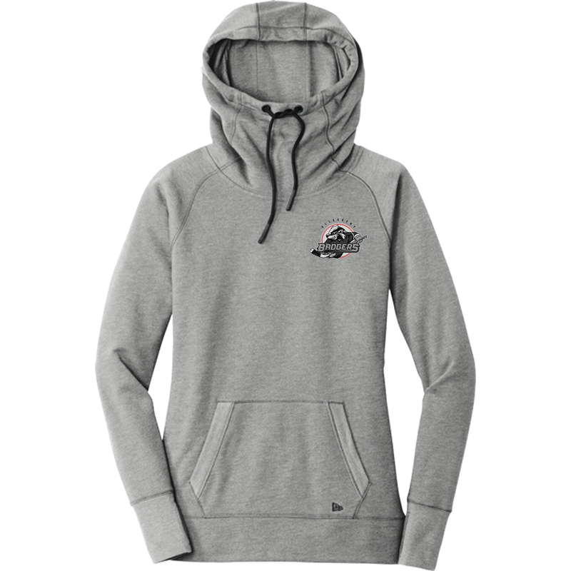 Allegheny Badgers New Era Ladies Tri-Blend Fleece Pullover Hoodie